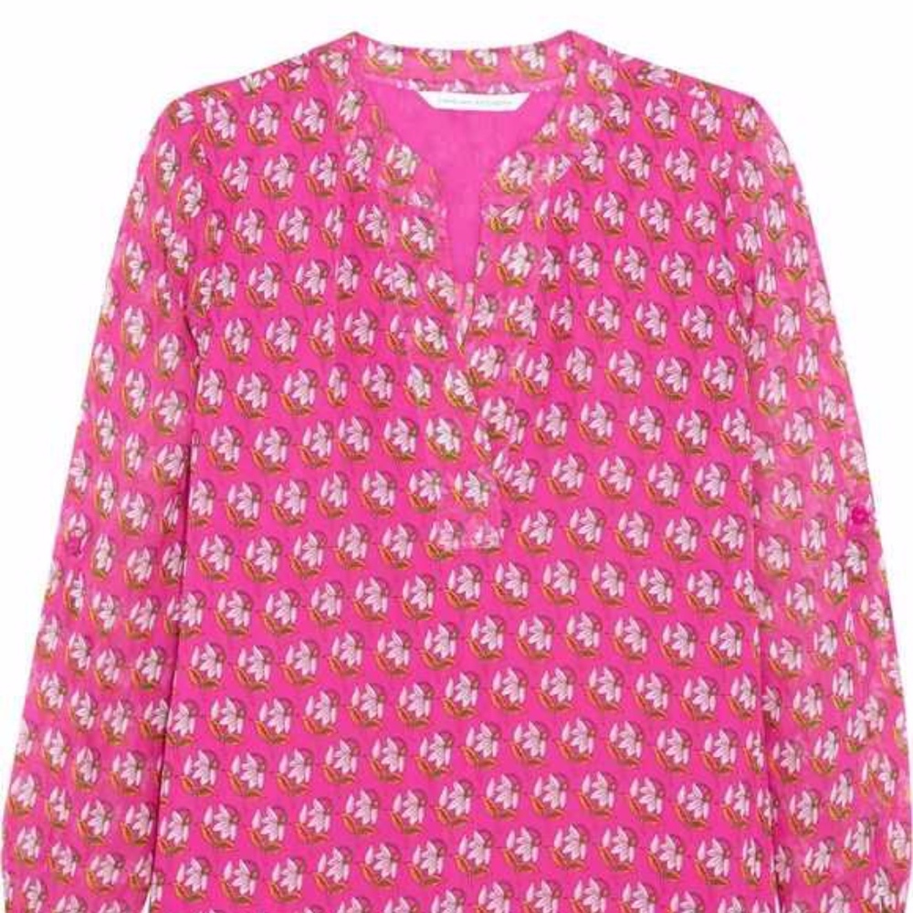 DIANE V. FURSTENBERG Esti printed silk blouse - Picture 3 of 8